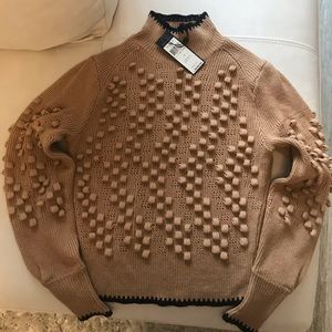 BCBG Camel Combo Turtle Neck Sweater
